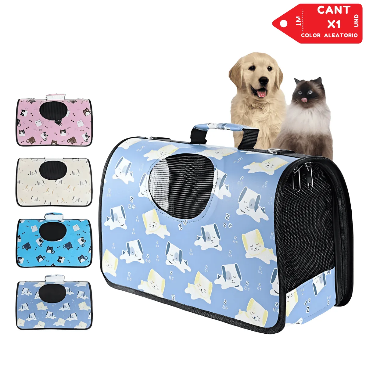 INSPIRA MARKET - Bolso Transportador para Mascotas