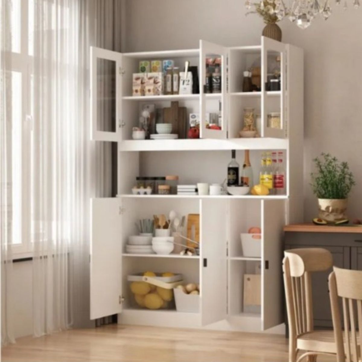 NACION MUEBLES - ALACENA BLANCA KAT NM