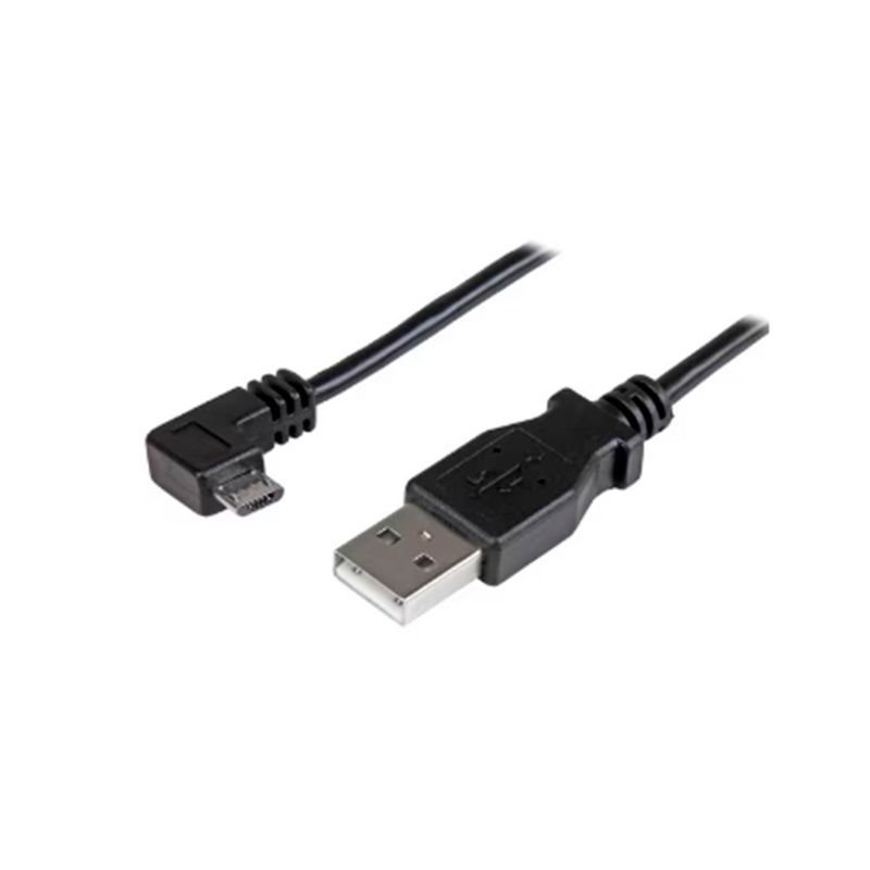 STARTECH - CABLE STARTECH 2M MICRO USB CONECTOR EN L NEGRO PN USBAUB2MRA