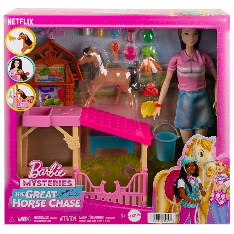 BARBIE - Barbie Playset Cuidado de Ponys con Renee