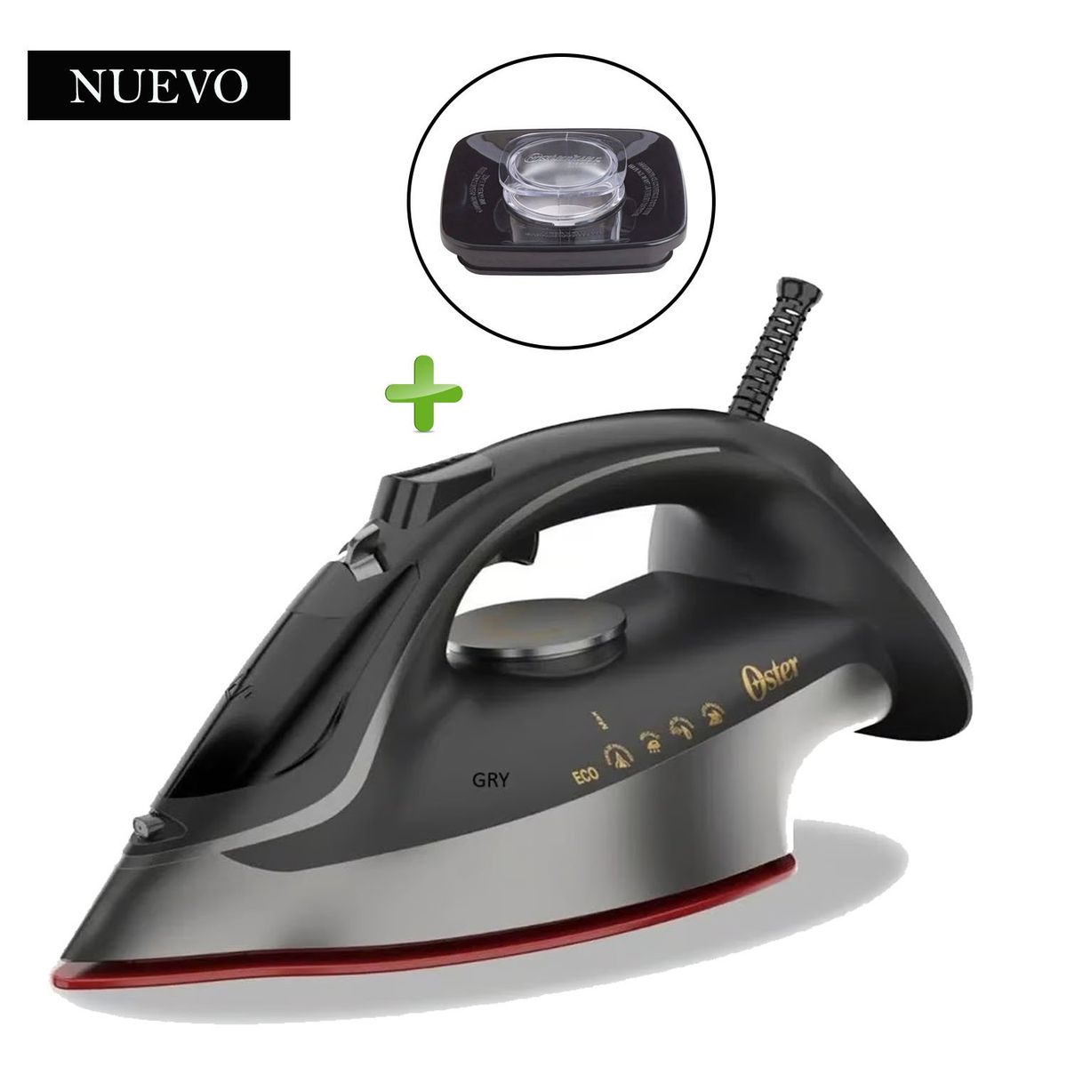 OSTER - Plancha de Vapor Aeroceramica Oster GCSTAC6953 +Tapa de Licuadora 4903