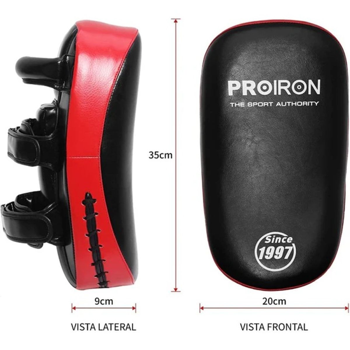 PROIRON - Pao Tailandés Escudo para Muay Thai Taekwondo y MMA Par