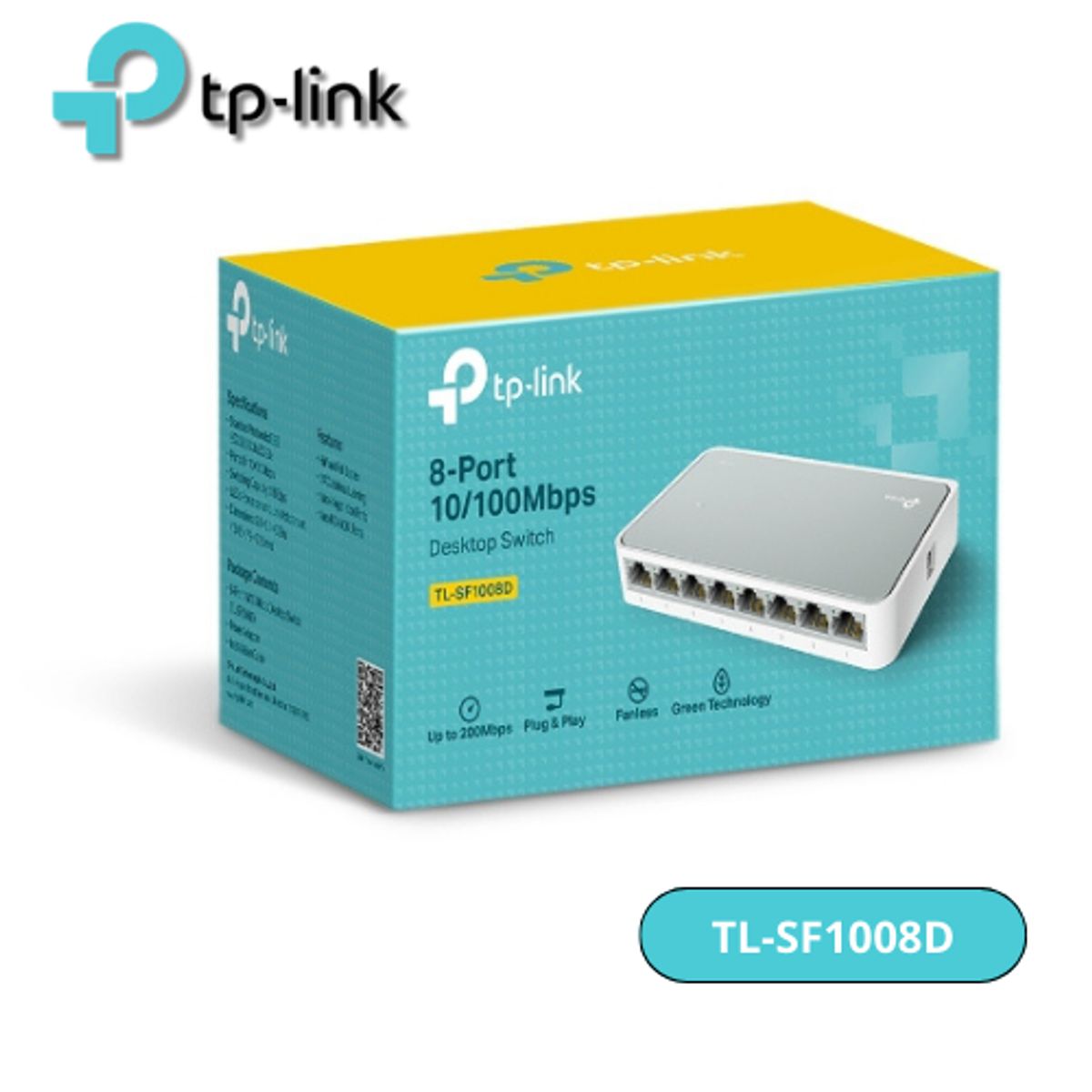 TP LINK - Switch TP-Link TL-SF1008D, 8 puertos RJ-45 10/100 Mbps