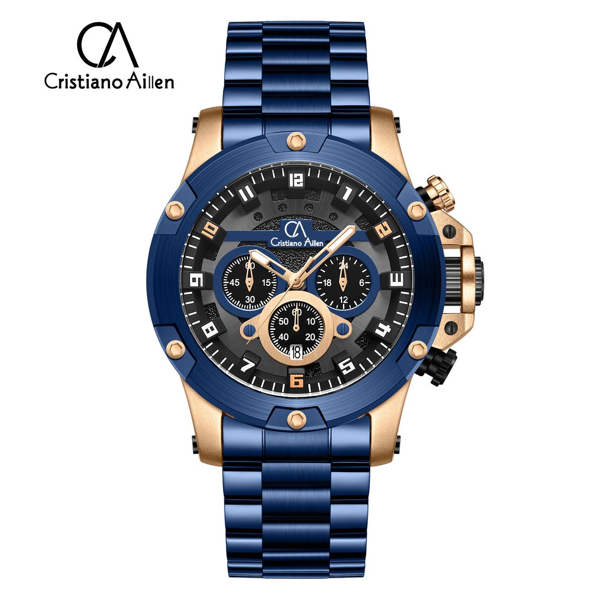 GENERICO - Reloj Cristiano Aillen 9838 Elegante Azul - CRI-18