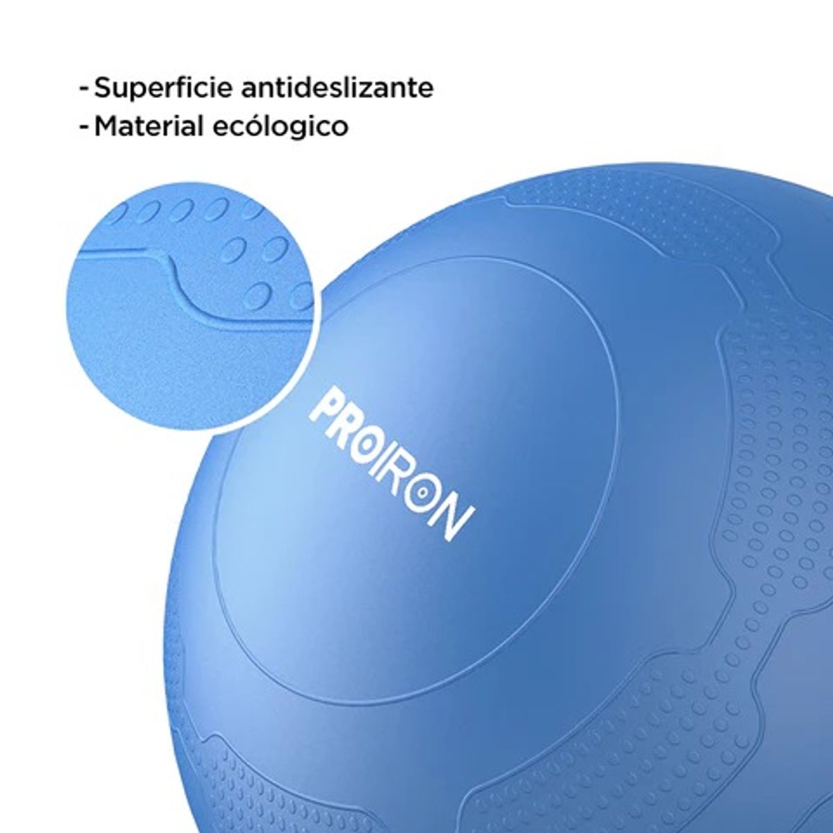 PROIRON - Pelota de Yoga de 65cm con Ilustraciones Azul