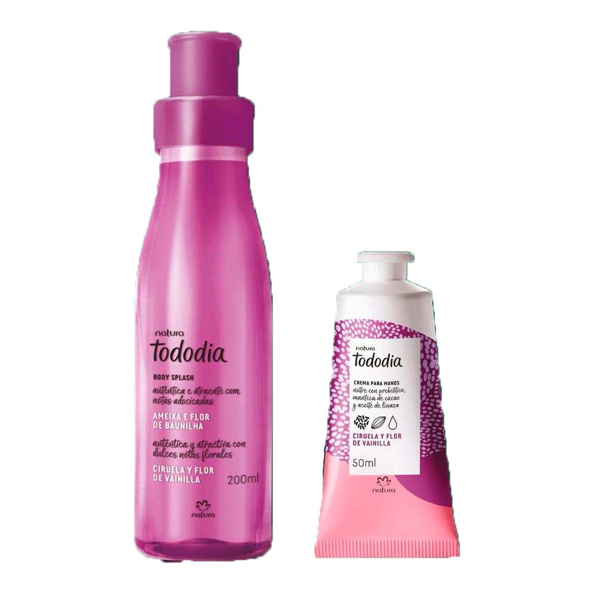 NATURA - Tododia Ciruela y Flor de Vainilla Spray Corporal con Crema de Manos