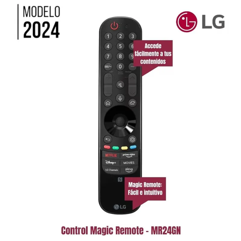 LG - Control Magic LG MR24GN Con Botón Alexa Y LG Channels Modelo 2024