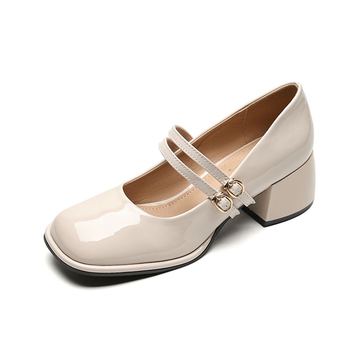 BLWOENS - Zapatillas Tacones altos de mujer - Beige
