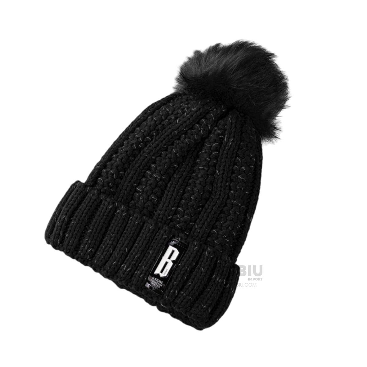 RYBIU IMPORT - Gorro Contra Viento en Color Negro Y+Papel de Regalo