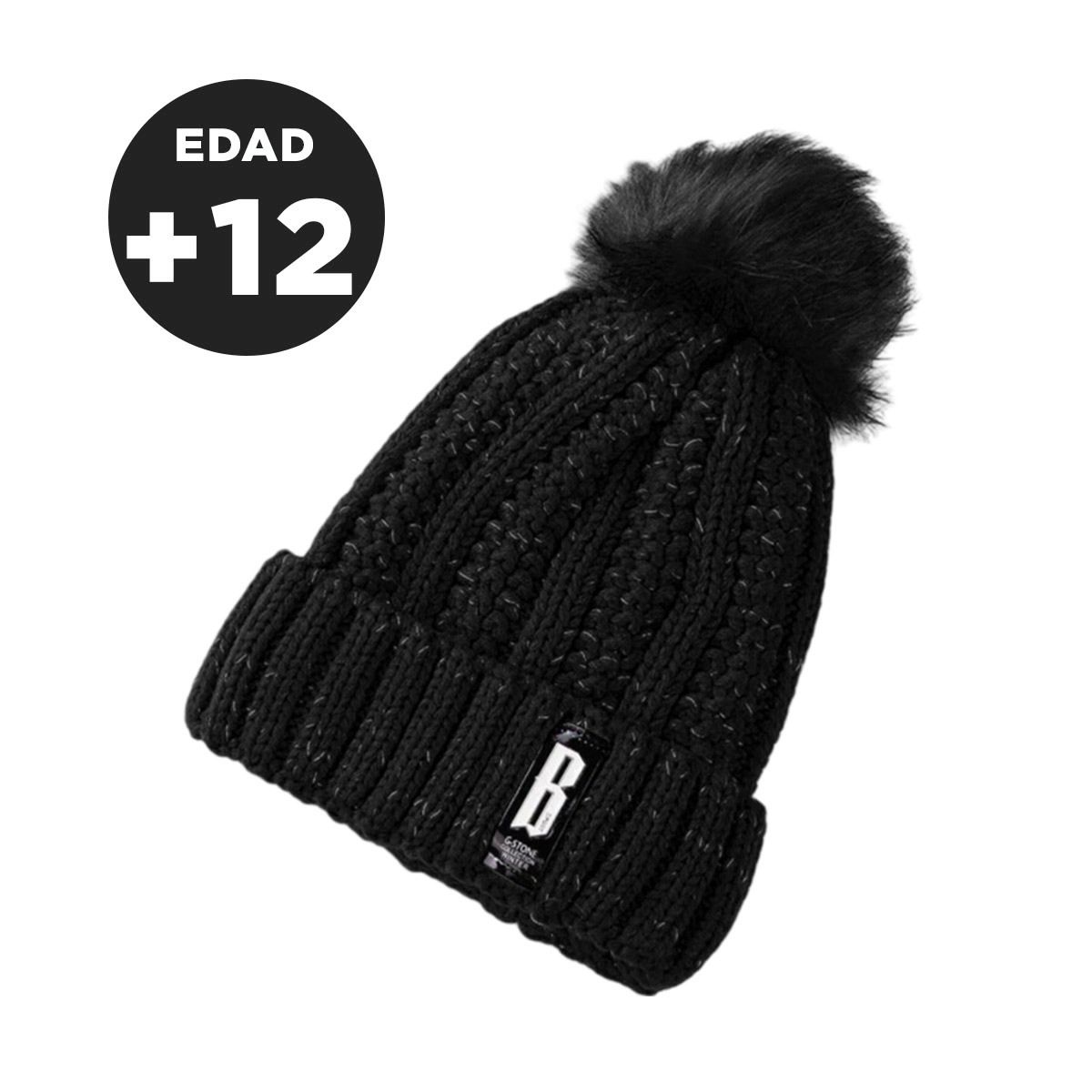 RYBIU IMPORT - Gorro Contra Viento en Color Negro Y+Papel de Regalo