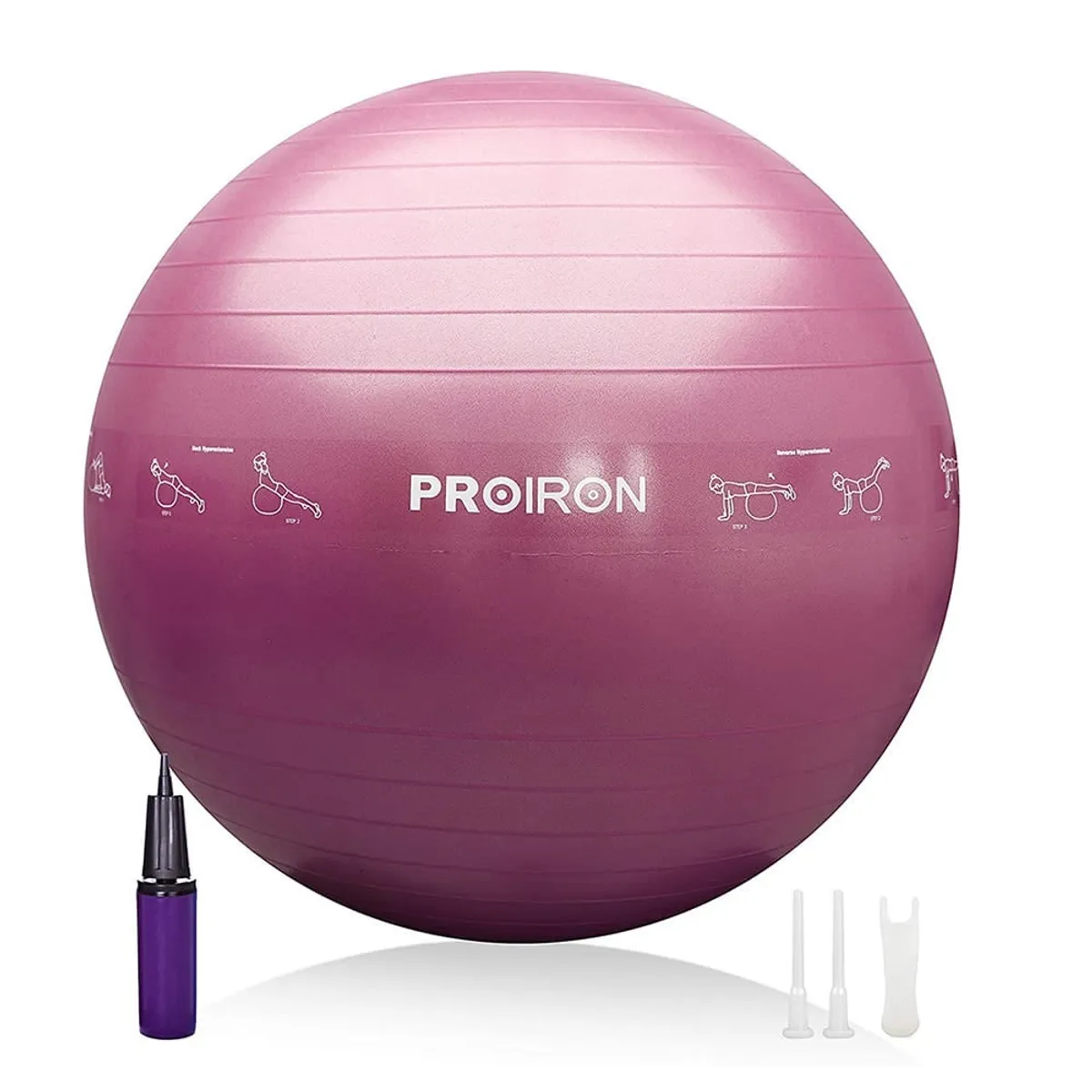 PROIRON - Pelota de Yoga y Pilates de 65cm Rosado