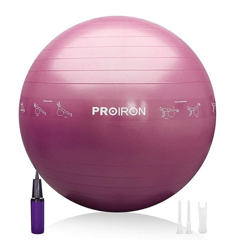 PROIRON - Pelota de Yoga y Pilates de 65cm Rosado