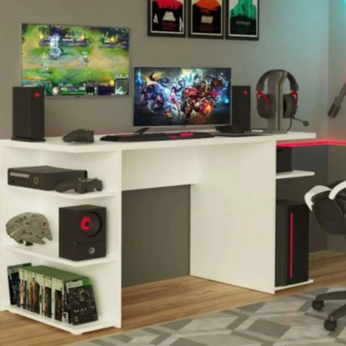 NACION MUEBLES - ESCRITORIO GAMER  NM