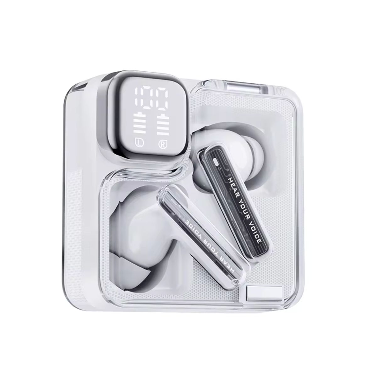 QCY - Audifonos Bluetooth QCY MeloBuds Neo TWS 5.3 24h Conexión Dual Blanco