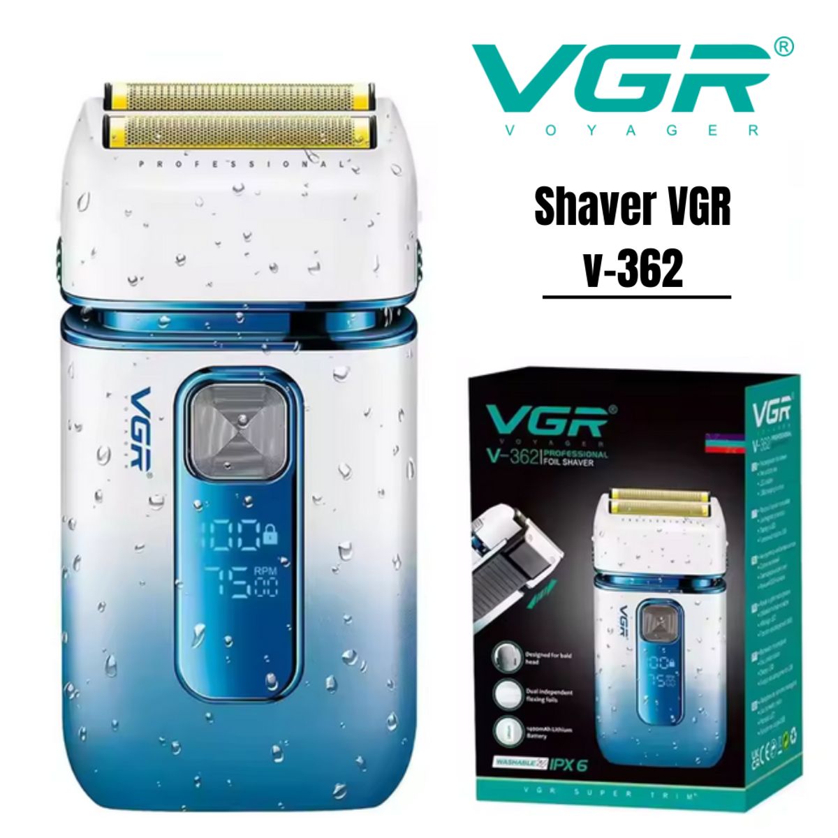 GENERICO - Shaver Afeitador VGR V-362