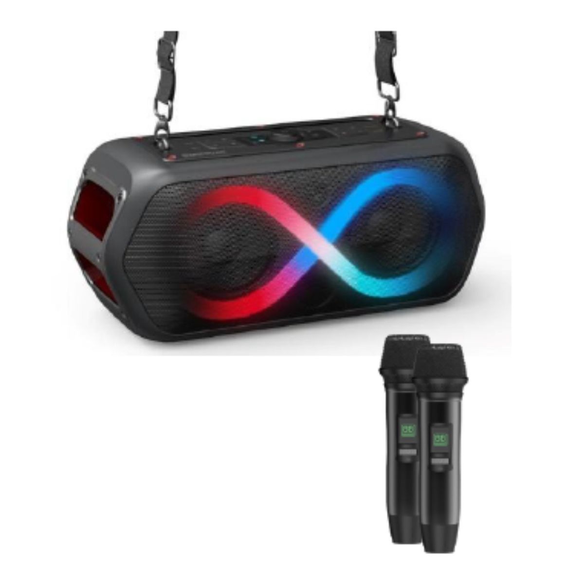 MONSTER AUDIO - Monster MusicBox Go Altavoz Portatil con Bluethoot y 2 Micrófonos