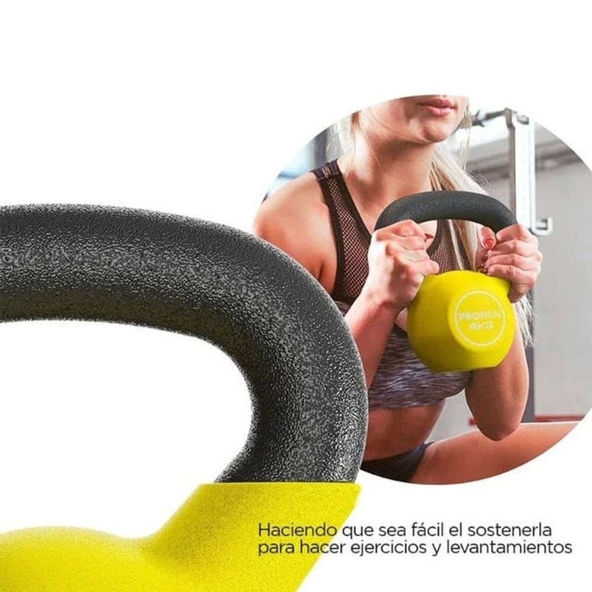 PROIRON - Pesa Rusa o Kettlebell de Neopreno 4 KG