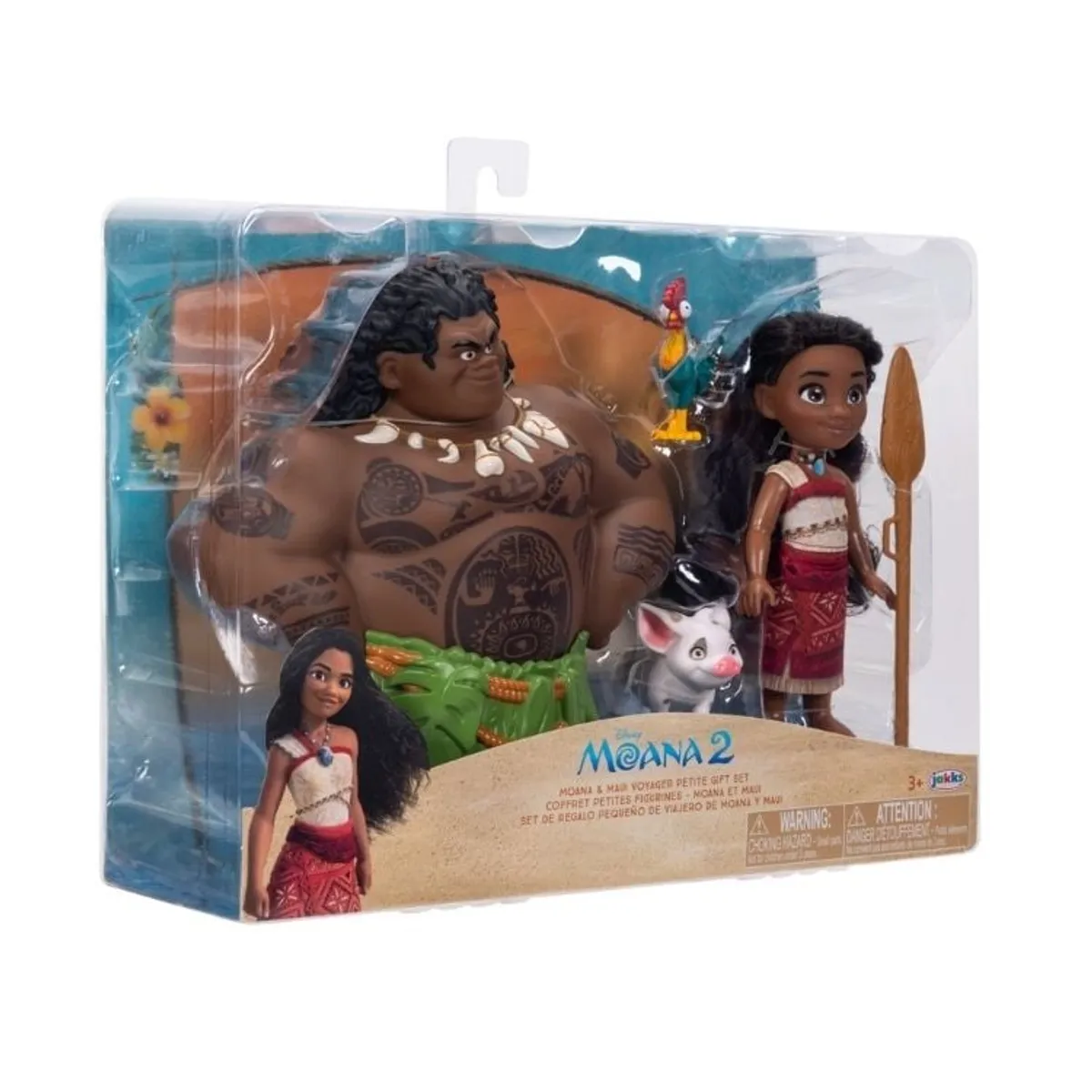 DISNEY - PLAYSET  MUÑECA MOANA & MAUI 6" MOANA 2 PELICULA