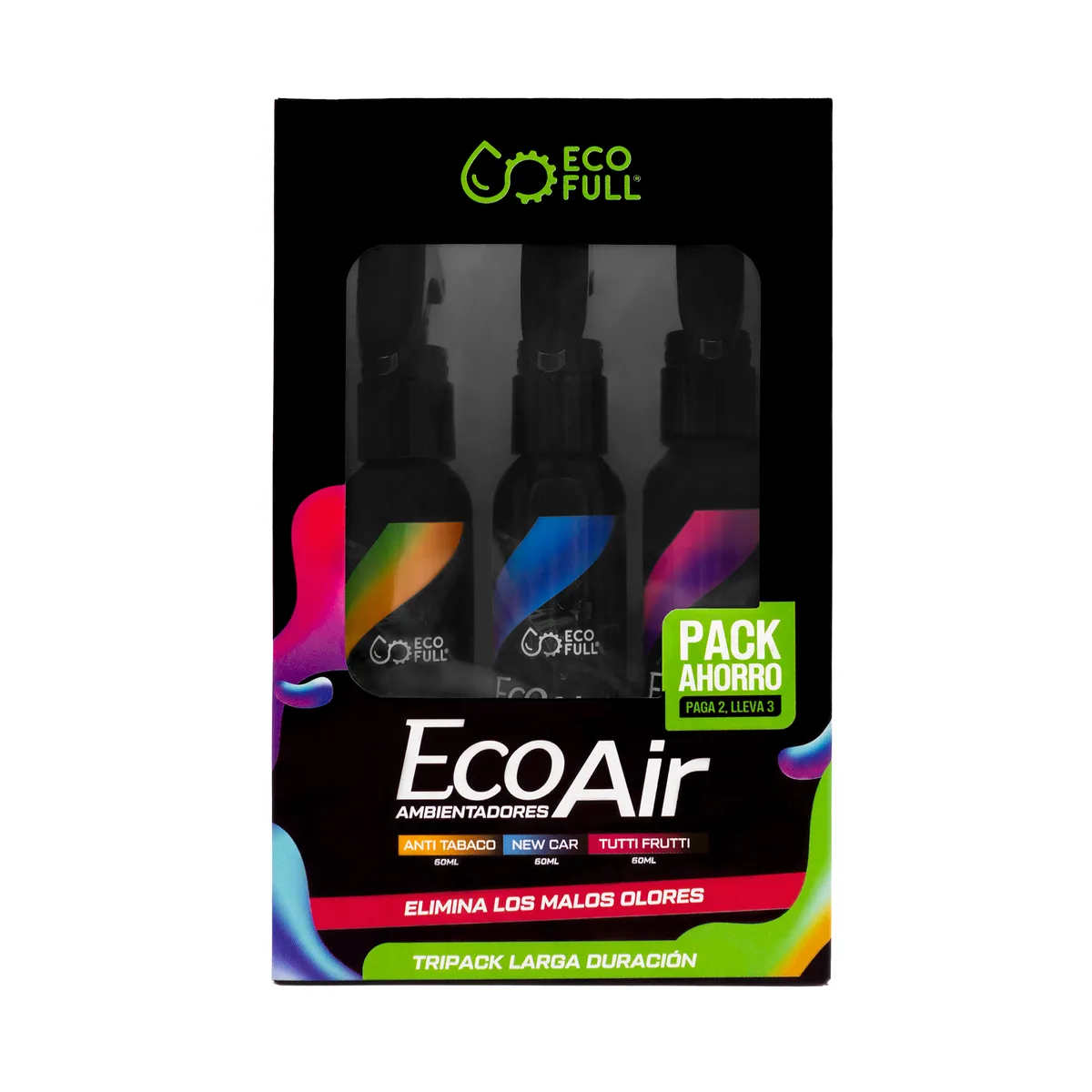 ECO FULL - TRIPACK ECO-AIR ANTITAB NEW CAR TUTTI FRUTTI