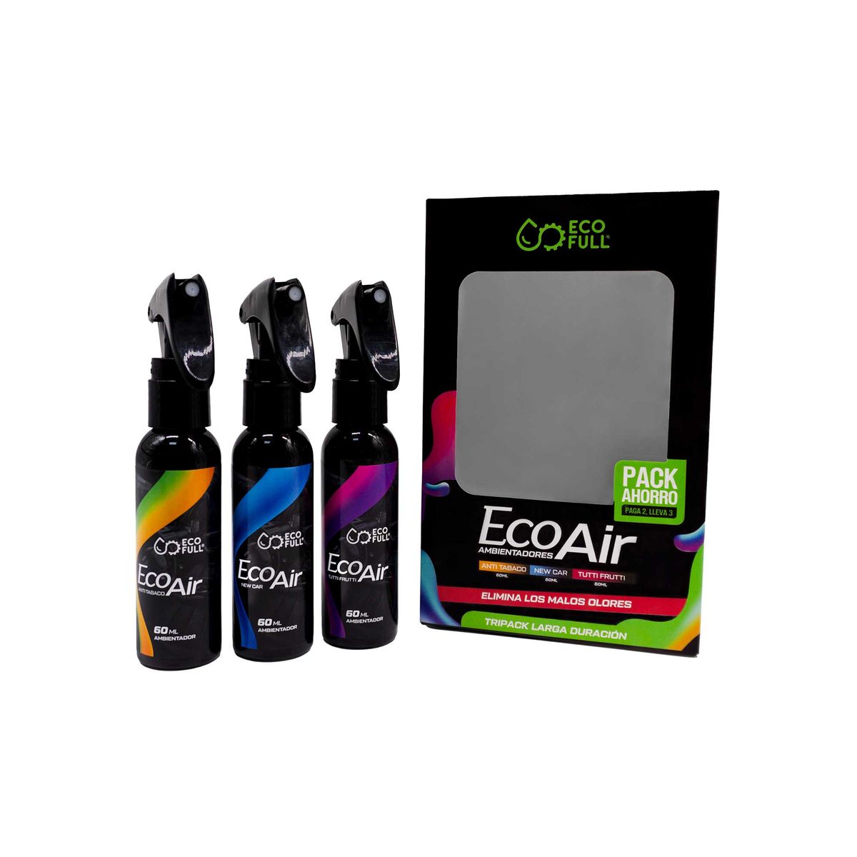 ECO FULL - TRIPACK ECO-AIR ANTITAB NEW CAR TUTTI FRUTTI