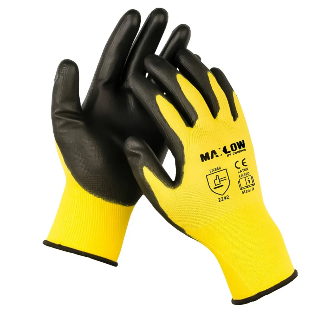 MAXLOW - Guante Multiuso Latex T9  - Pack x 6