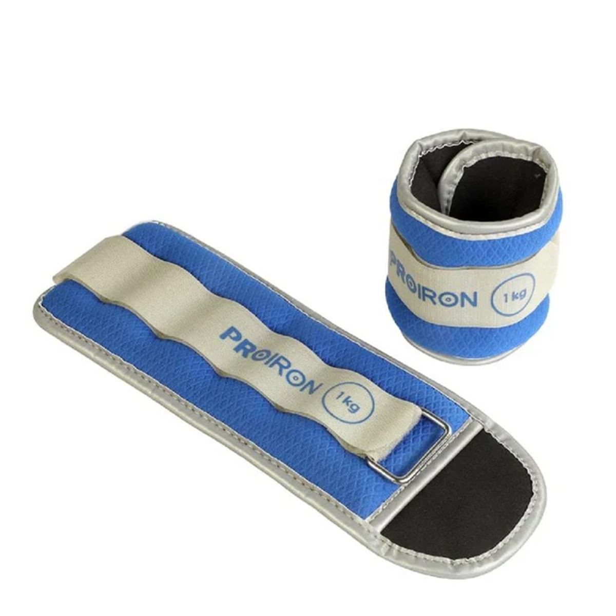 PROIRON - Par de Pesas Tobilleras y Muñequeras Ajustables 1KG Azul