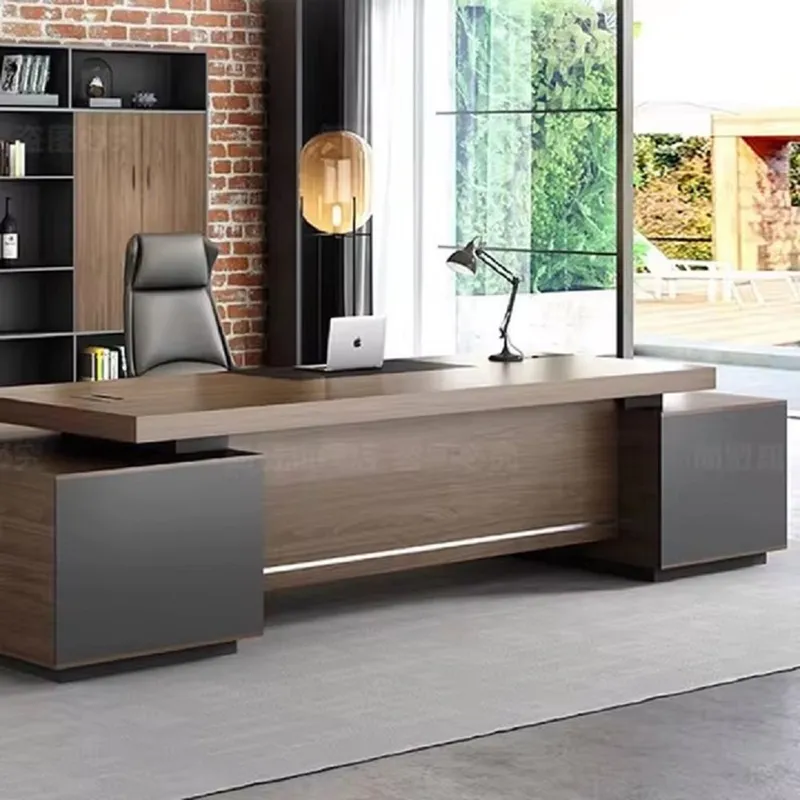 DMUEBLES - DM ESCRITORIO EJECUTIVO/GERENCIA ARGAMEDDON - 300 CM - EN MADERA
