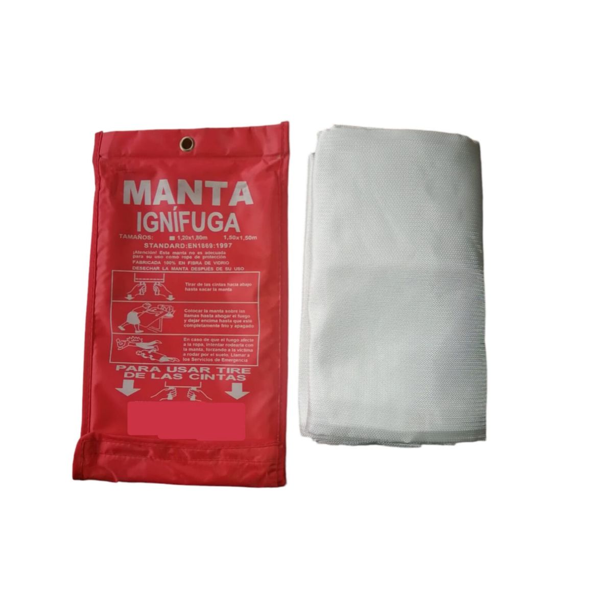GENERICO - MANTA IGNIFUGA CONTRA INCENDIO 1,5 x 1,5 m