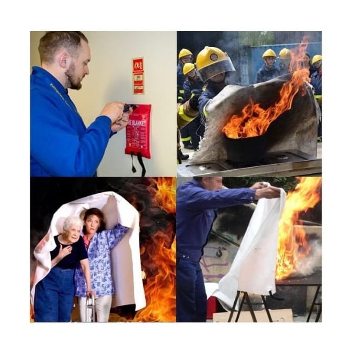 GENERICO - MANTA IGNIFUGA CONTRA INCENDIO 1,5 x 1,5 m