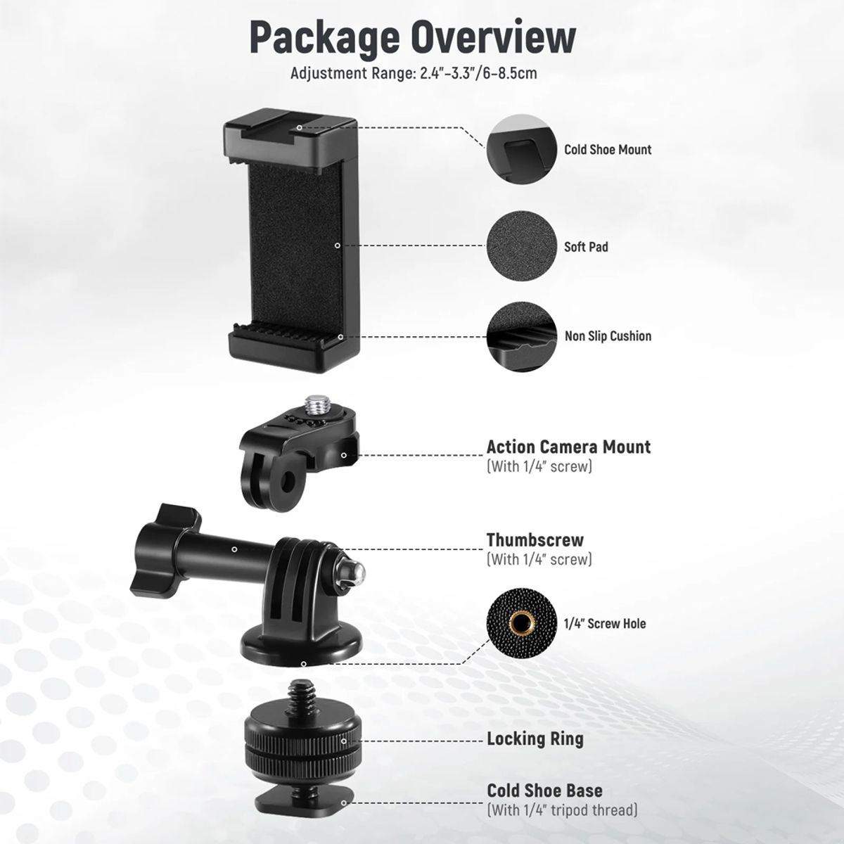 NEEWER - Soporte Neewer para Smartphone - GoPro GP-3