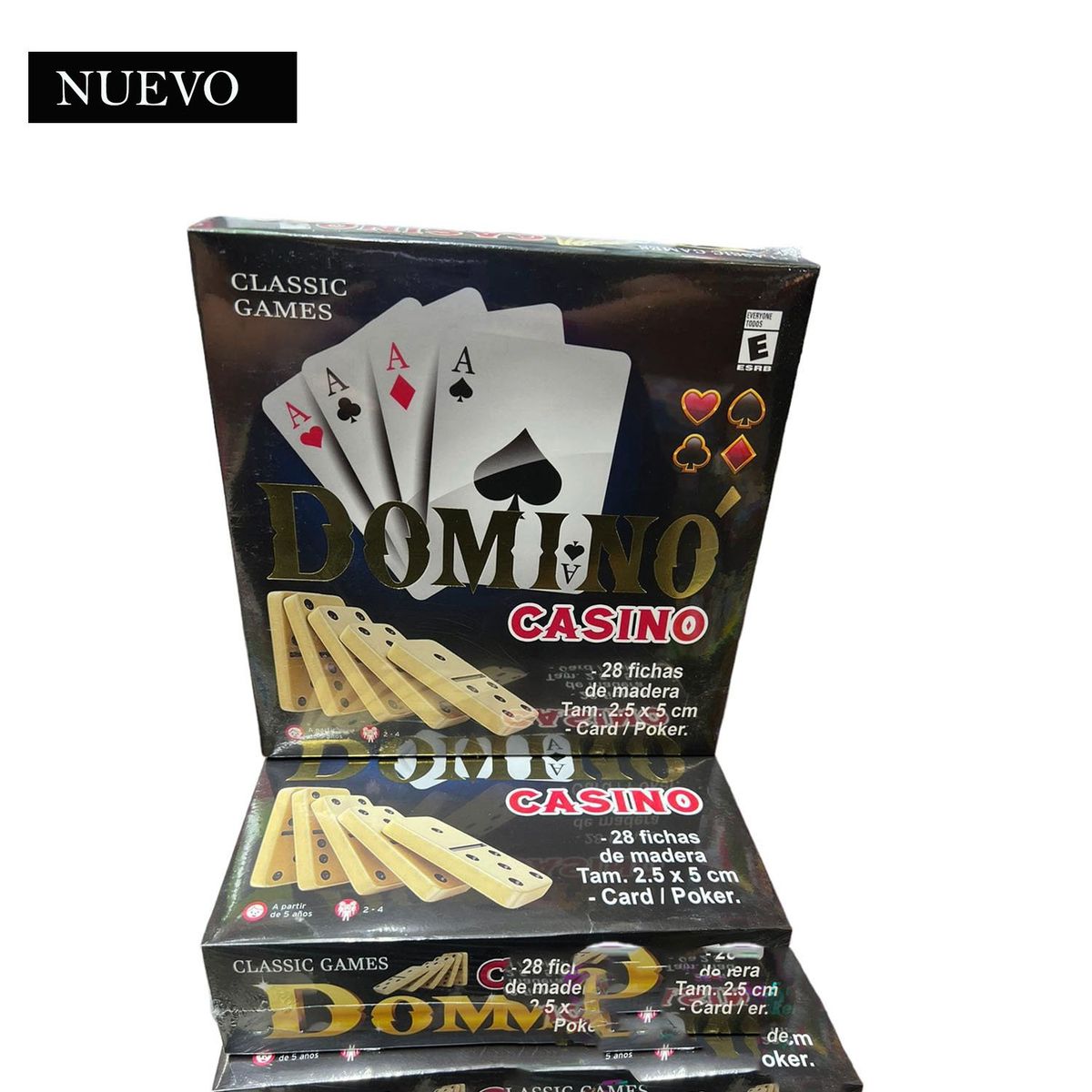 GENERICO - Juego de Cartas y Domino 28 Fichas