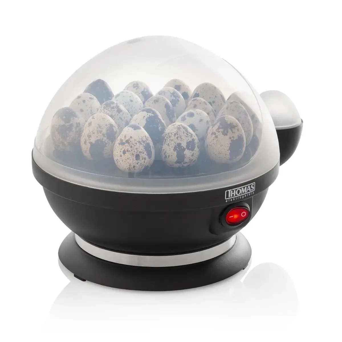 THOMAS - Hervidor de Huevos Thomas de 7 huevos TH-80N Negro