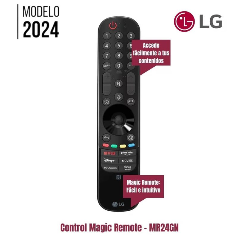 LG - Control Magic LG MR24GN Con Botón Alexa Y LG Channels Modelo 2024