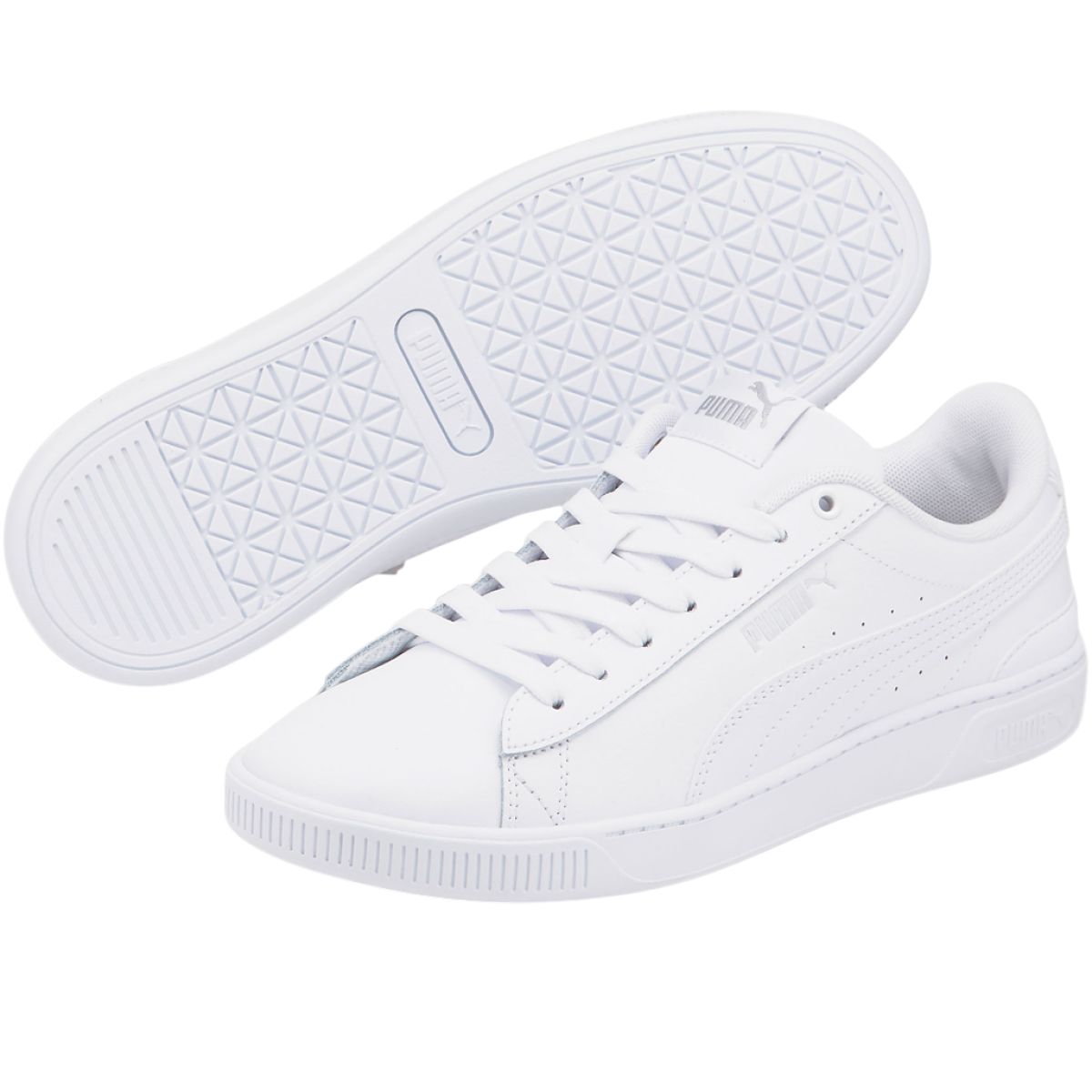 PUMA - Zapatilla Puma Vikky V3 LTHR 383115 02 Blanco para Mujer
