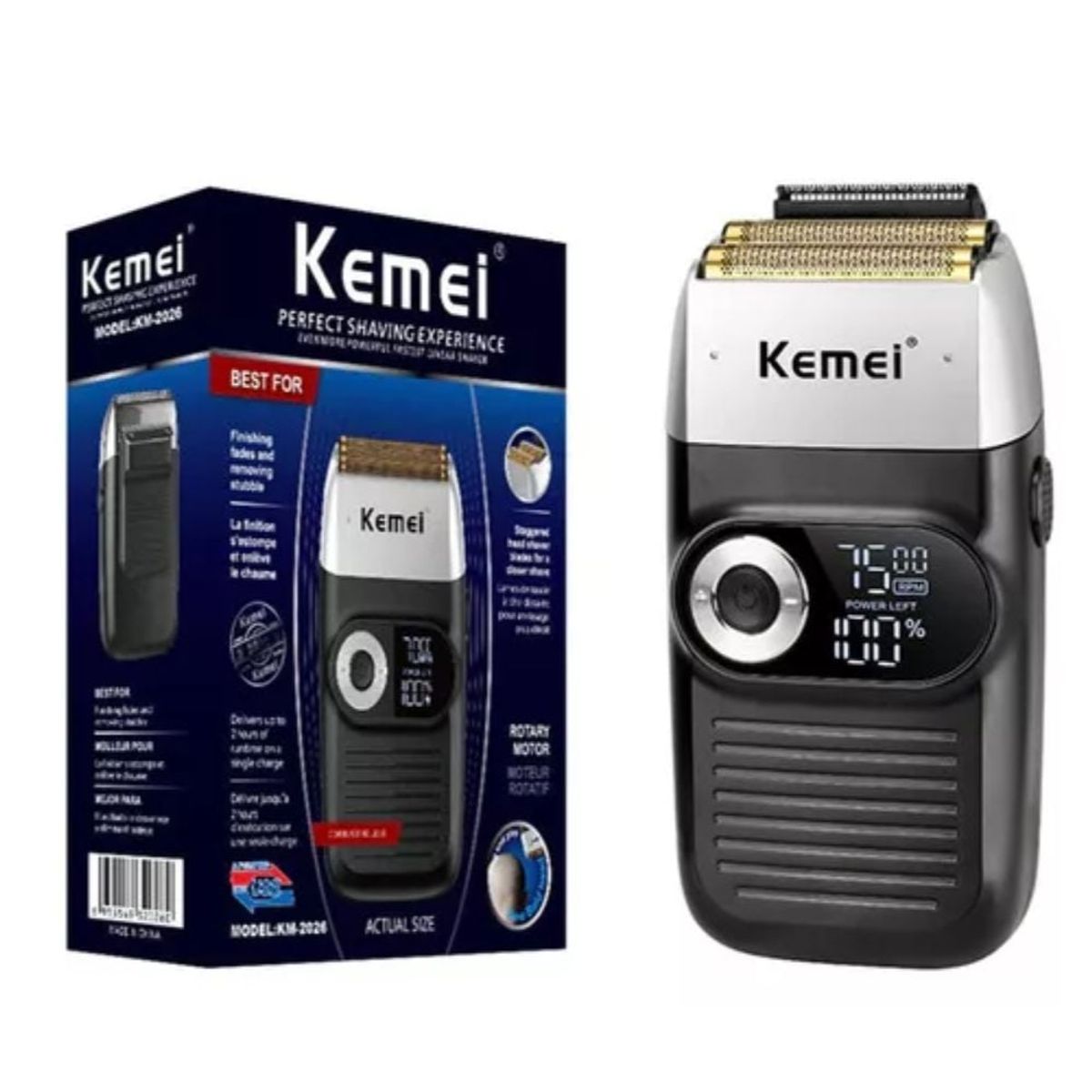 KEMEI - Shaver Kemei Recargable KM - 2026