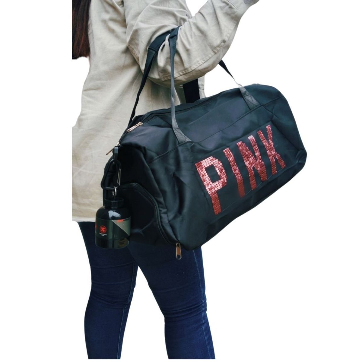 PINK - MALETIN DEPORTIVO PARA MUJER PINK - Negro