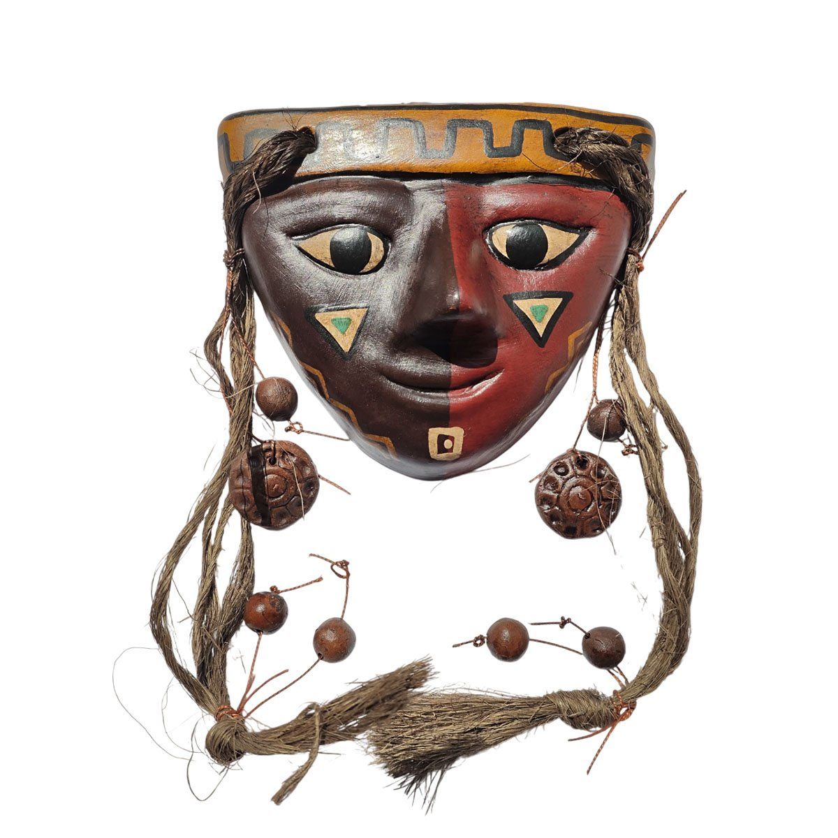 GENERICO - Mascara con Pelo de Ceramica de Ayacucho