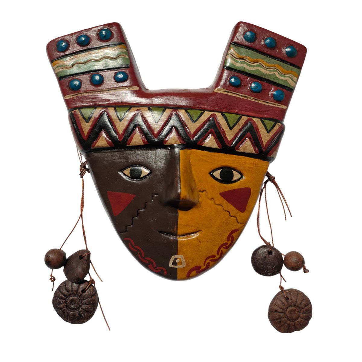 GENERICO - Mascara con Pelo de Ceramica de Ayacucho