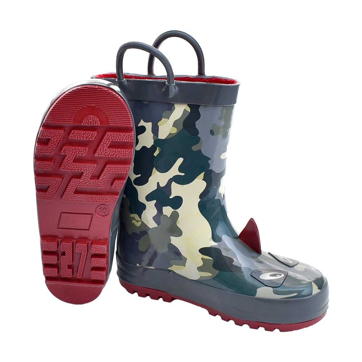 GENERICO - BOTAS DE LLUVIA LODO AGUA TIBURÓN COMANDO