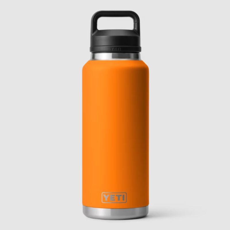 YETI - Botella de 46 oz (1.4 lt)  con Tapa para beber color King crab orange