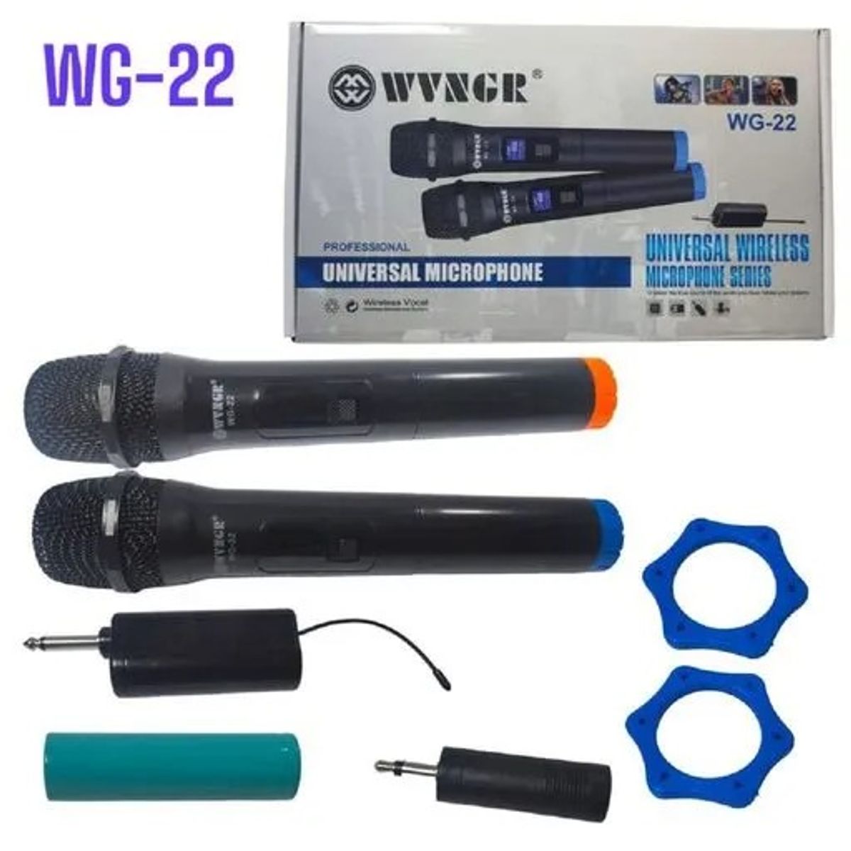 OEM - Par de Microfonos Universal Inalámbrico De Baja Potencia Wg22