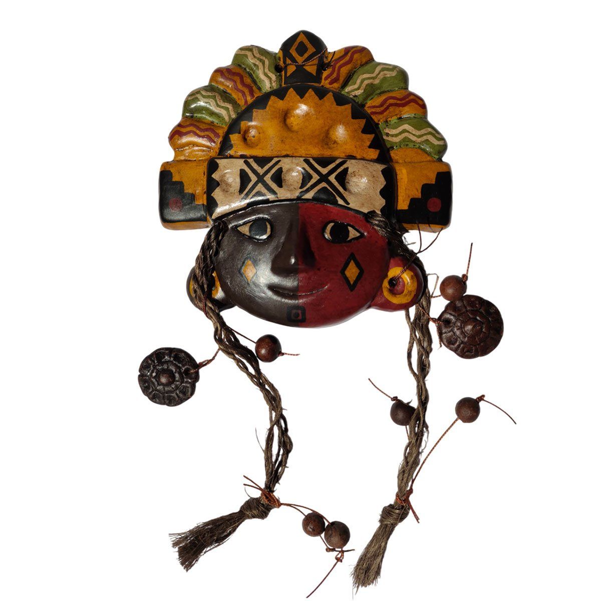 GENERICO - Mascara con Pelo de Ceramica de Ayacucho