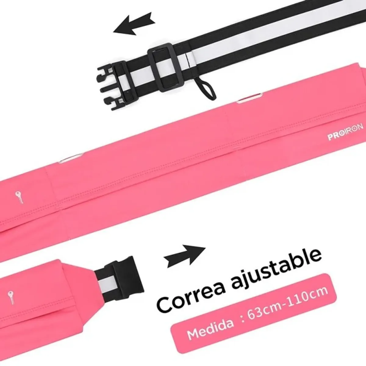 PROIRON - Riñonera o Canguro Deportivo Rosado