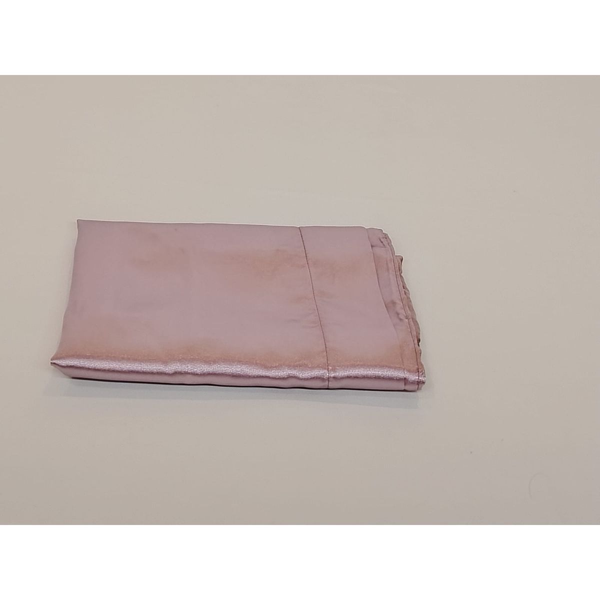 GENERICO - FUNDA DE ALMOHADA DE SATÍN MALVA + 1 scunchie