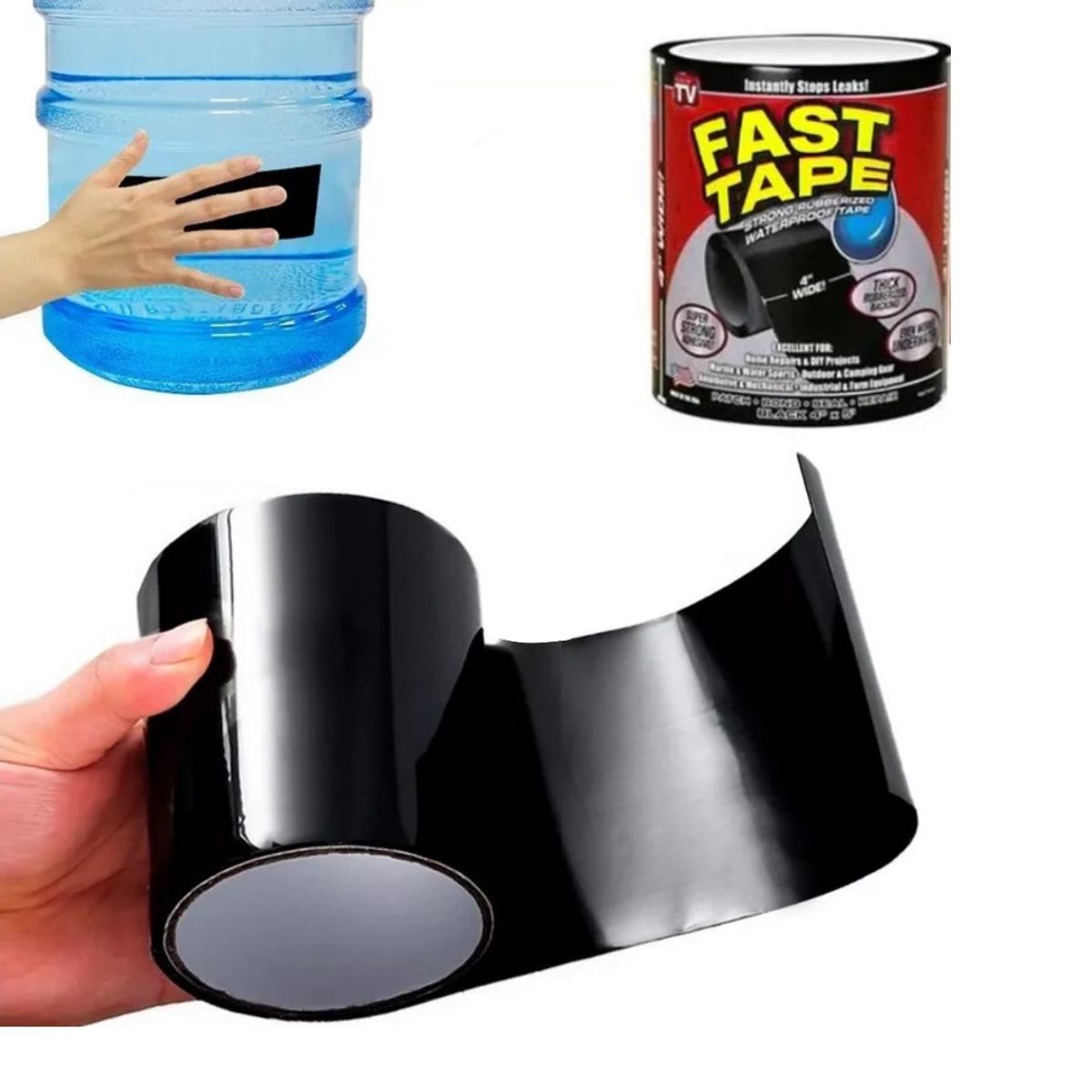 GENERICO - Cinta Adhesiva Fast Tape Cinta Impermeable De Goma