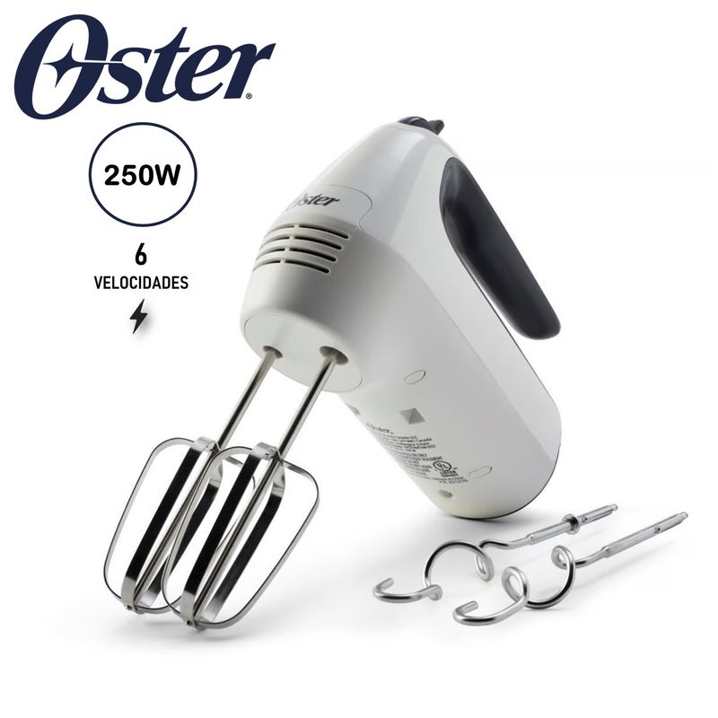 OSTER - Batidora de Mano Oster FPSTHM3532 con 6 Velocidades 250W