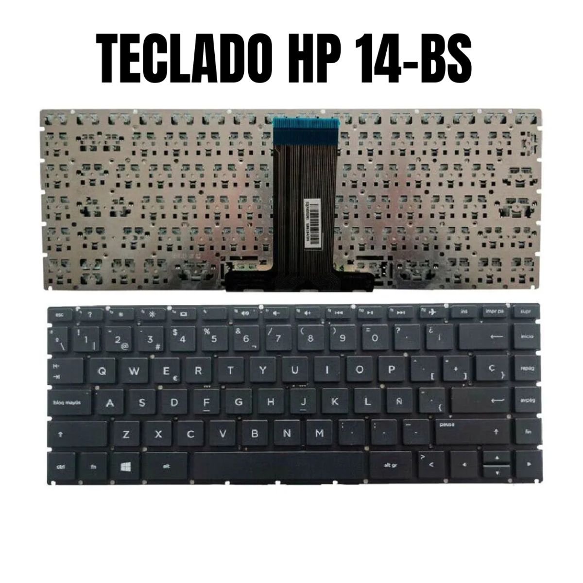GENERICO - Teclado hp 14-Bs 14-Bs000 14-Bs100 Compatible