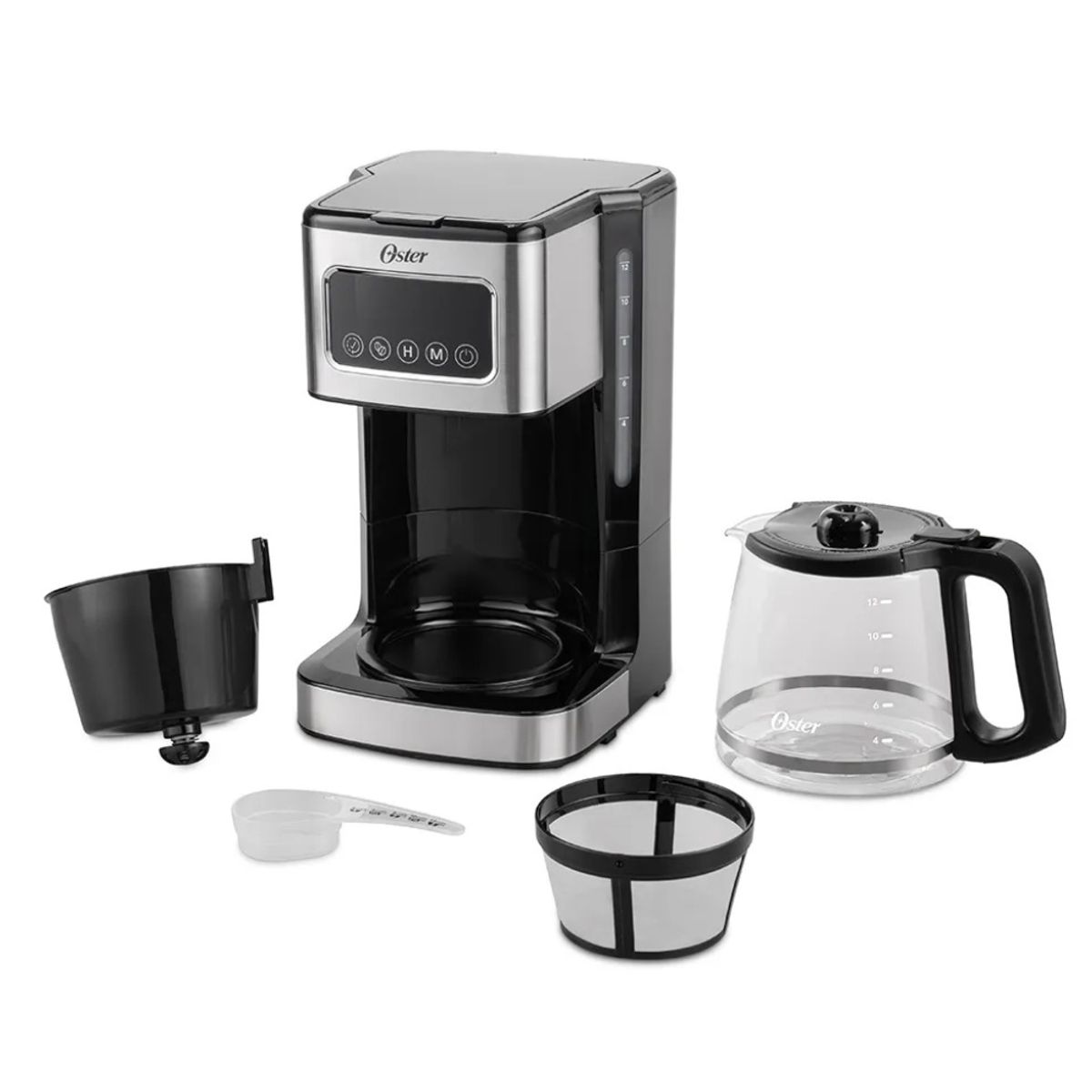 OSTER - Cafetera programable de 12 tazas con pantalla táctil Oster® BVSTDC4403