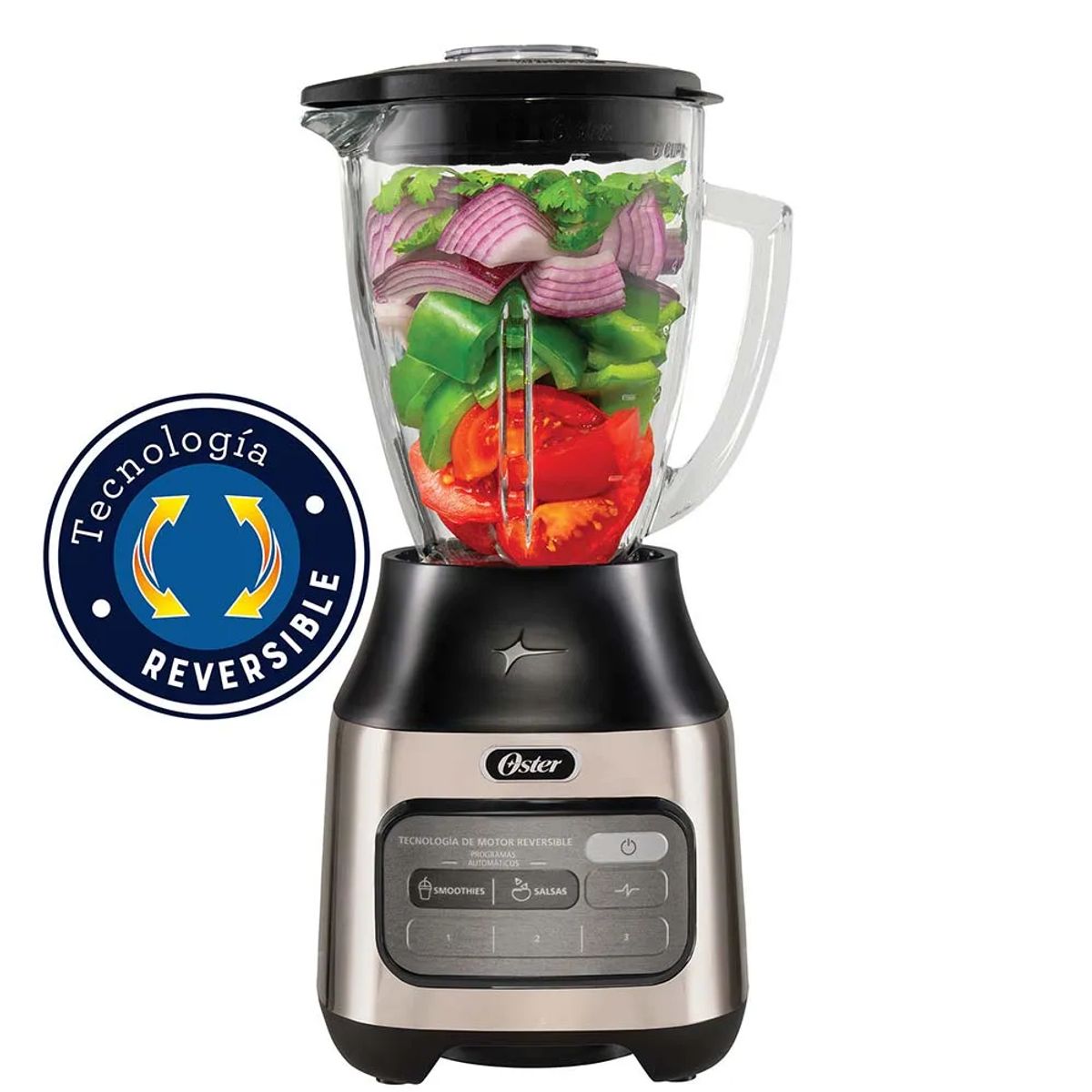 OSTER - Licuadora Oster BLSTPEG-NRT Tecnología Reversible y Vaso de 15L