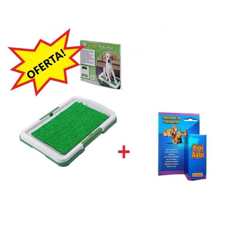 GENERICO - Baño Para Mascotas Ecologico Puppy Potty Pad pipi Aqui
